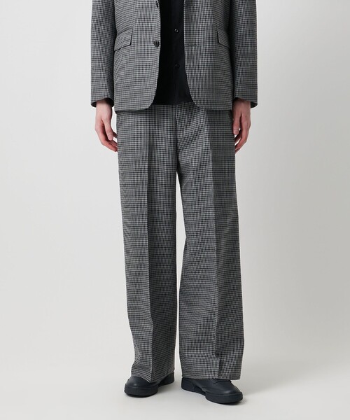 UNITED ARROWS & SONS（ユナイテッドアローズアンドサンズ）の「＜UNITED ARROWS & SONS＞ WOOL CHECK WIDE TROUSERS/スラックス（スラックス・メンズ・グレー系/ブラウン系・S/L/XL/M）」の17枚目の写真