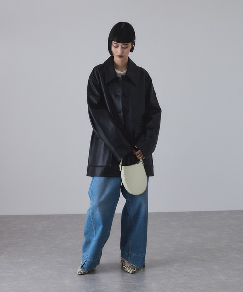 ラムレザーカーコート（ブルゾン）｜ADAM ET ROPE'（アダムエロペ）の