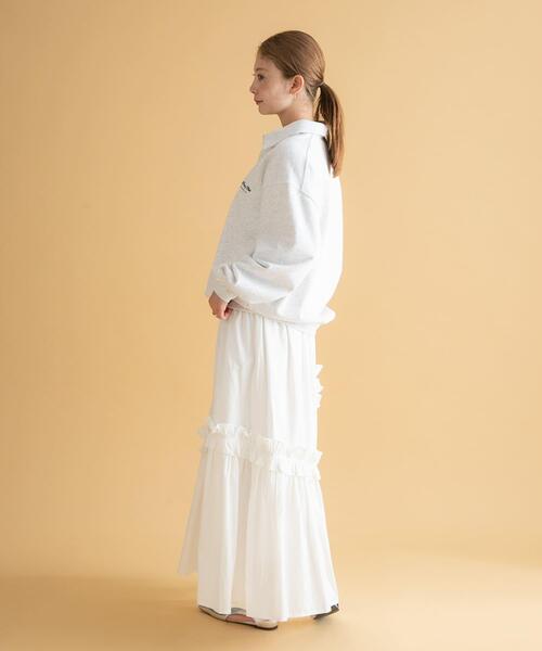 URBAN RESEARCH Sonny Label（アーバンリサーチサニーレーベル）の「GEM SPORTSWEAR　スウェットポロシャツ（スウェット・レディース・オートミール/チャコールグレー/ブラウン・LARGE/MEDIUM）」の14枚目の写真