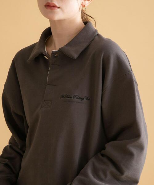 URBAN RESEARCH Sonny Label（アーバンリサーチサニーレーベル）の「GEM SPORTSWEAR　スウェットポロシャツ（スウェット・レディース・オートミール/チャコールグレー/ブラウン・LARGE/MEDIUM）」の18枚目の写真