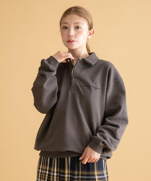 URBAN RESEARCH Sonny Label（アーバンリサーチサニーレーベル）の「GEM SPORTSWEAR　スウェットポロシャツ（スウェット・レディース・オートミール/チャコールグレー/ブラウン・LARGE/MEDIUM）」の19枚目の写真