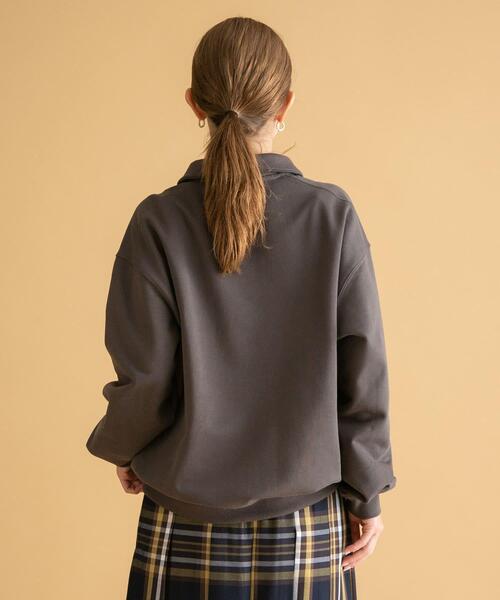 URBAN RESEARCH Sonny Label（アーバンリサーチサニーレーベル）の「GEM SPORTSWEAR　スウェットポロシャツ（スウェット・レディース・オートミール/チャコールグレー/ブラウン・LARGE/MEDIUM）」の22枚目の写真