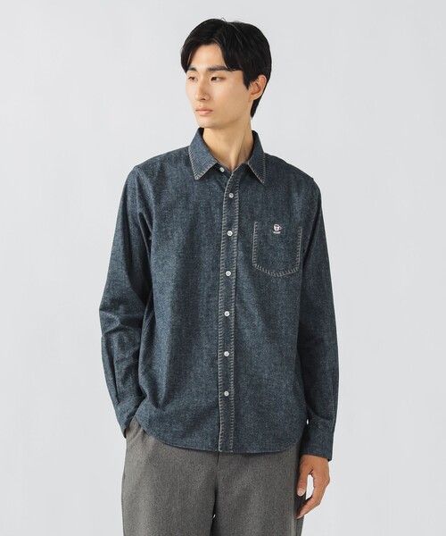 BEAMS HEART(ビームスハート)の「【ユニセックス】コーヒー ステッチ ネルシャツ(シャツ/ブラウス・メンズ・ネイビー/グレー・S/M/L/XL)」の10枚目の写真