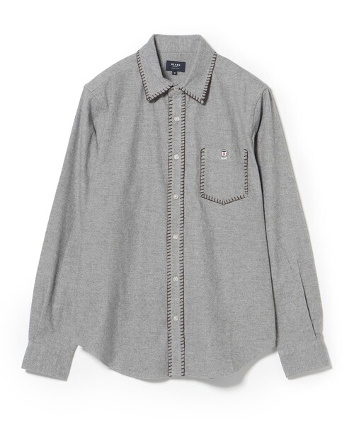 BEAMS HEART(ビームスハート)の「【ユニセックス】コーヒー ステッチ ネルシャツ(シャツ/ブラウス・メンズ・ネイビー/グレー・S/M/L/XL)」の16枚目の写真