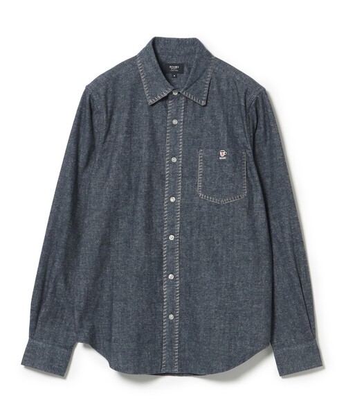 BEAMS HEART(ビームスハート)の「【ユニセックス】コーヒー ステッチ ネルシャツ(シャツ/ブラウス・メンズ・ネイビー/グレー・S/M/L/XL)」の21枚目の写真