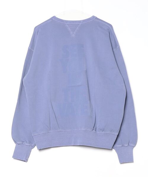 MAGIC NUMBER（マジック ナンバー）の「【MAGIC NUMBER】SEE YOU IN THE WATER PIGMENT CREW SWEAT（スウェット・メンズ・ダークパープル/オリーブ/ダークグレー・X-LARGE/LARGE/MEDIUM）」の11枚目の写真