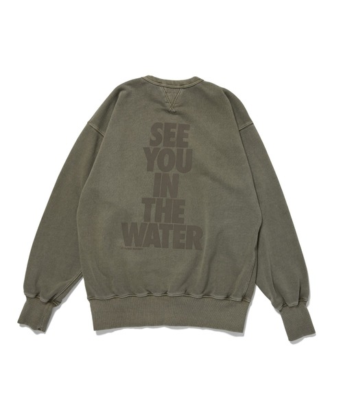 MAGIC NUMBER（マジック ナンバー）の「【MAGIC NUMBER】SEE YOU IN THE WATER PIGMENT CREW SWEAT（スウェット・メンズ・ダークパープル/オリーブ/ダークグレー・X-LARGE/LARGE/MEDIUM）」の14枚目の写真