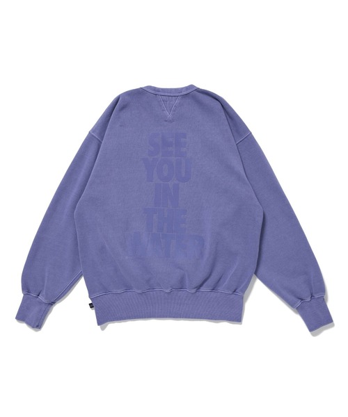 MAGIC NUMBER（マジック ナンバー）の「【MAGIC NUMBER】SEE YOU IN THE WATER PIGMENT CREW SWEAT（スウェット・メンズ・ダークパープル/オリーブ/ダークグレー・X-LARGE/LARGE/MEDIUM）」の13枚目の写真