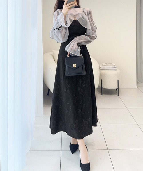 セール】【mily bilet】オケージョンにも使える◎チュールと花柄