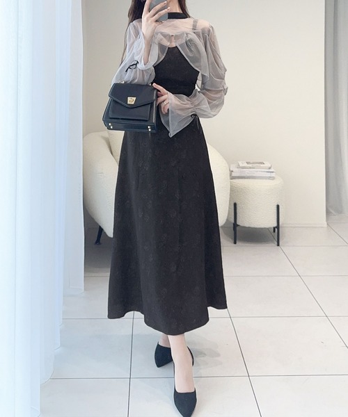 セール】【mily bilet】オケージョンにも使える◎チュールと花柄