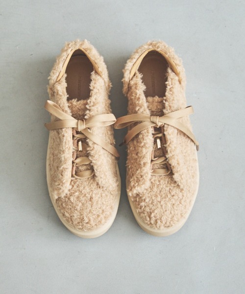 Au BANNISTER(オゥバニスター)の「レースアップスニーカー(スニーカー・レディース・ブラック/アイボリー/ピンク/ベージュ・36/37/39/35/38)」の3枚目の写真