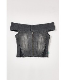 InstantFunk（インスタントファンク）の「【INSTANTFUNK】デニム オフショルダートップ（ベスト）」