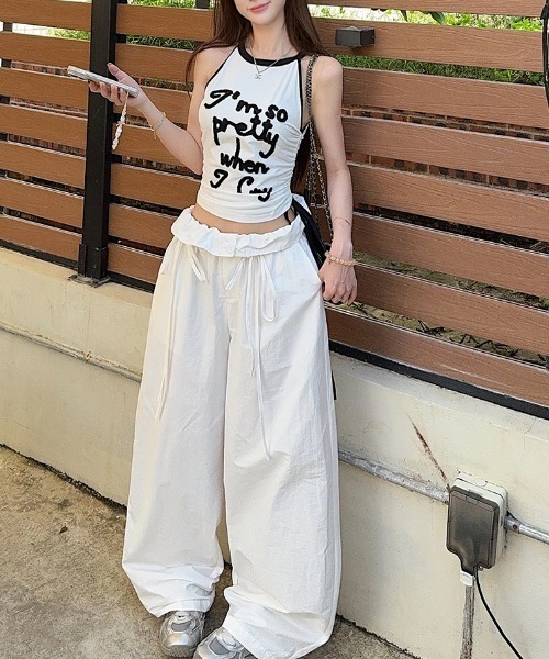 Vipoa(ヴィポア)の「Monotone logo tank top(タンクトップ・レディース・ホワイト・FREE)」の7枚目の写真