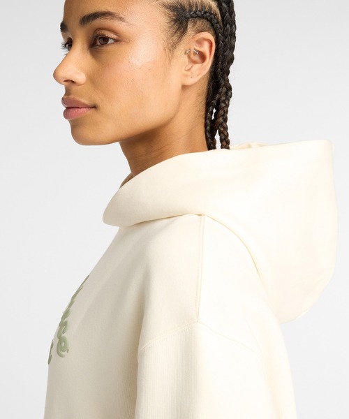 NEW BALANCE(ニューバランス)の「Linear Heritage フリースフーディ(パーカー・レディース・ライトベージュ/ブラック・MEDIUM/LARGE/X-LARGE/SMALL)」の14枚目の写真