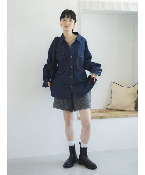 Ungrid(アングリッド)の「サイドゴアショートブーツ(ブーツ・レディース・ブラック・L/M/S)」の14枚目の写真