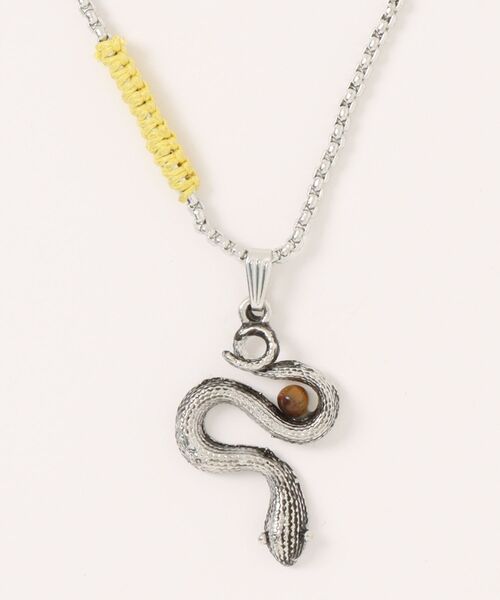 チャイハネ(チャイハネ)の「【チャイハネ】アニマレッドMEN'Sネックレス(ネックレス・メンズ・イエロー/レッド/ブルー・FREE)」の2枚目の写真