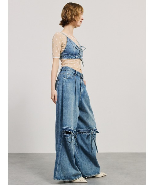 SORIN(ソリン )の「Ribbon Slit Jeans/リボンスリットジーンズ(デニムパンツ・レディース・チャコールグレー/インディゴブルー・36/38)」の17枚目の写真