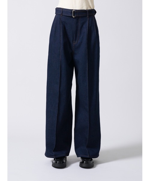 Mackintosh（マッキントッシュ）の「BELTED POLMOOD DNM（デニムパンツ・レディース・インディゴブルー・6/8）」の2枚目の写真