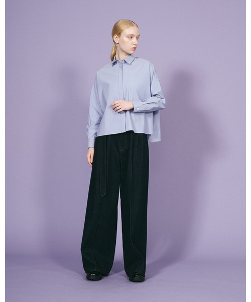 Mackintosh（マッキントッシュ）の「BELTED POLMOOD DNM（デニムパンツ・レディース・インディゴブルー・6/8）」の7枚目の写真