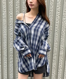3.3 Field Trip  | 【2WAY】3.3 Field Trip／オフショルチェックシャツ(シャツ/ブラウス)