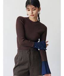 MURUA | フレアスリーブアクセントニット(ニット/セーター)
