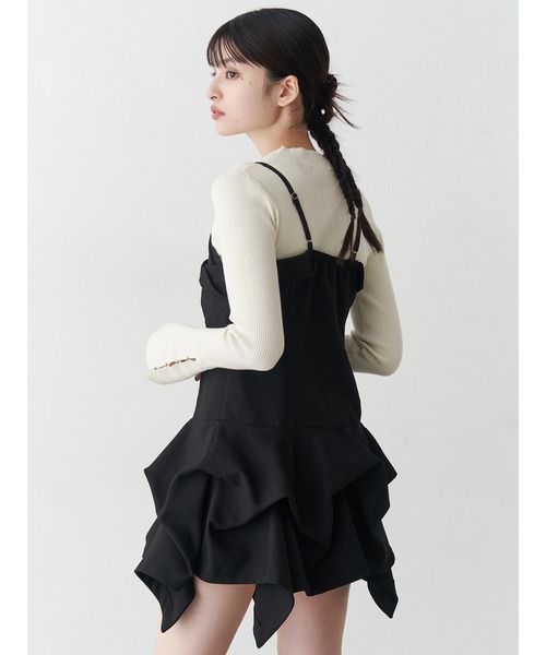 MURUA（ムルーア）の「フレアスリーブアクセントニット（ニット/セーター・レディース・ブラック/アイボリー/グリーン/ブラウン/ホワイト/グレー・FREE）」の18枚目の写真