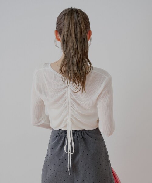 セール】前後2wayドロストシアーカーディガン（カーディガン/ボレロ
