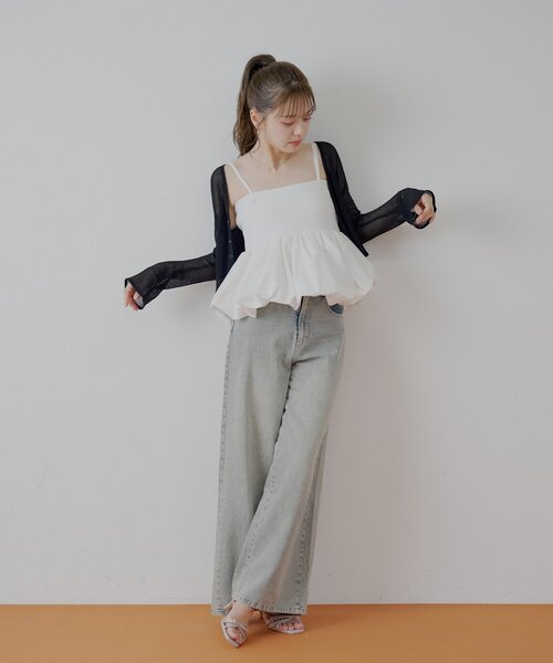 前後2wayドロストシアーカーディガン（カーディガン/ボレロ