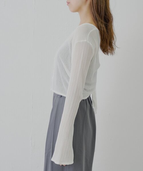 セール】前後2wayドロストシアーカーディガン（カーディガン/ボレロ