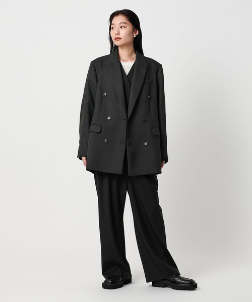 【極美品】MARW　ユナイテッドアローズ　ダブルジャケット　M MARW UNITED ARROWS＞オーバー ダブル ジャケット（テーラード