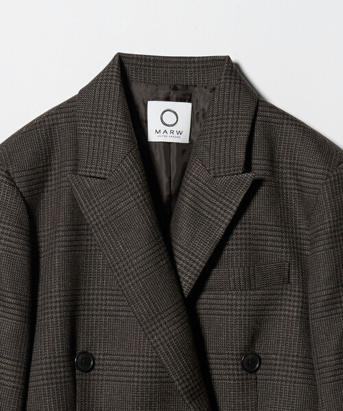 【美品】ユナイテッドアローズ オーバーサイズ ダブル ジャケット L ガンクラブ 美品】ユナイテッドアローズ オーバーサイズ ダブル ジャケット