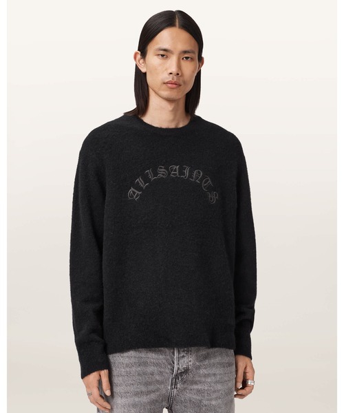CURV OVERSIZED JUMPER — CURV оверсайз вязаная толстовка с воротником-стойкой