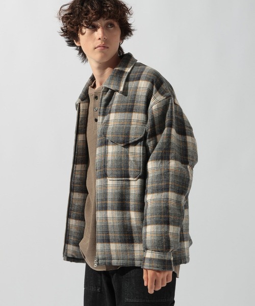 PENDLETON（ペンドルトン）の「【PENDLETON(ペンドルトン)】別注 ZIP CPO JACKET（ブルゾン・メンズ・キャメル/ダークブラウン/グレー/ブラウン・MEDIUM/LARGE）」の7枚目の写真