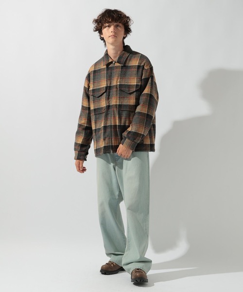 PENDLETON（ペンドルトン）の「【PENDLETON(ペンドルトン)】別注 ZIP CPO JACKET（ブルゾン・メンズ・キャメル/ダークブラウン/グレー/ブラウン・MEDIUM/LARGE）」の11枚目の写真