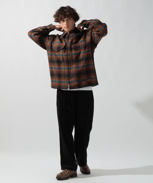 PENDLETON（ペンドルトン）の「【PENDLETON(ペンドルトン)】別注 ZIP CPO JACKET（ブルゾン・メンズ・キャメル/ダークブラウン/グレー/ブラウン・MEDIUM/LARGE）」の15枚目の写真