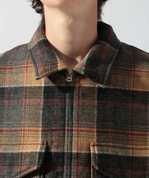 PENDLETON（ペンドルトン）の「【PENDLETON(ペンドルトン)】別注 ZIP CPO JACKET（ブルゾン・メンズ・キャメル/ダークブラウン/グレー/ブラウン・MEDIUM/LARGE）」の20枚目の写真