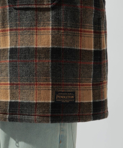 PENDLETON（ペンドルトン）の「【PENDLETON(ペンドルトン)】別注 ZIP CPO JACKET（ブルゾン・メンズ・キャメル/ダークブラウン/グレー/ブラウン・MEDIUM/LARGE）」の22枚目の写真