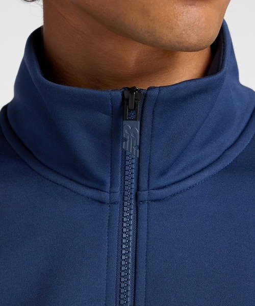 NEW BALANCE（ニューバランス）の「ダブルニット クォーター ジップ プルオーバー 裏起毛（スウェット・メンズ・ブラック/ブラウン系その他/ネイビー・SMALL/MEDIUM/LARGE/X-LARGE/XX-LARGE）」の4枚目の写真