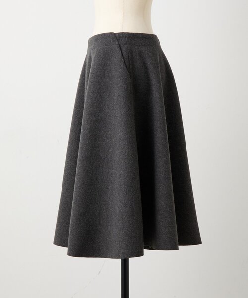 LIVETART（リヴェタート）の「メルトンジャージーフレアミディスカート（スカート・レディース・ブラック/チャコールグレー・FREE）」の20枚目の写真