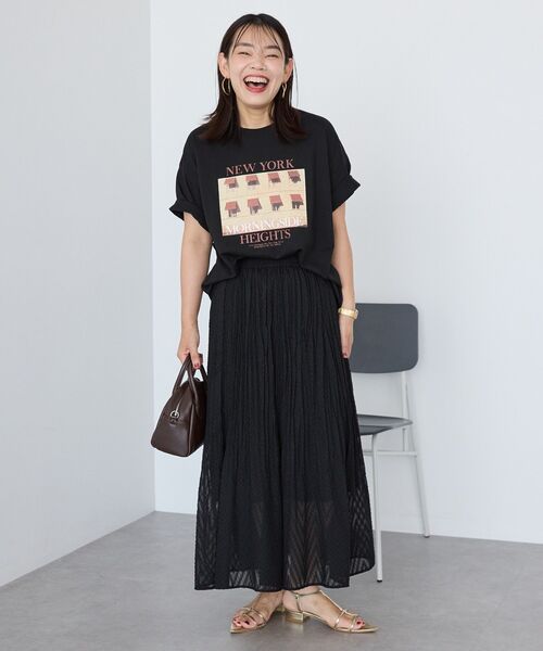 AMERICAN HOLIC（アメリカンホリック）の「カットジャガードプリーツスカート（スカート・レディース・ダークグリーン/ブラック/チャコールグレー・M/L）」の14枚目の写真
