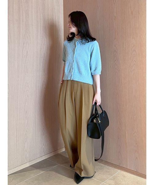 Mila Owen（ミラオーウェン）の「ドライタッチ2タックワイドパンツ（その他パンツ・レディース・ピンク/キャメル/マルチ/ブラック・00/0/1）」の15枚目の写真