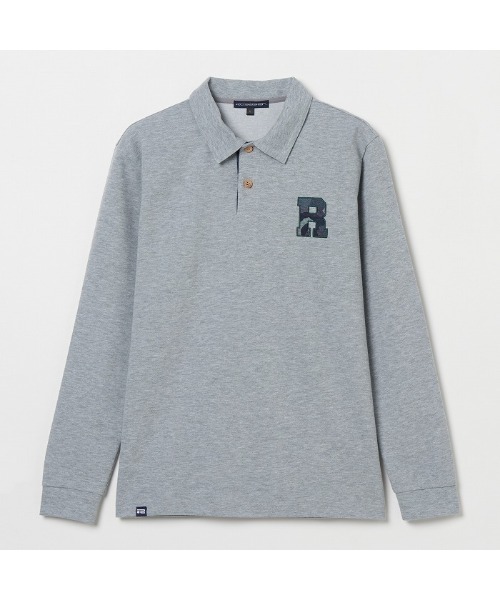 ROSASEN(ロサーセン)の「【Rosasen/GOLF】鹿の子ダンボール ワッペン長袖ポロ(シャツ/ブラウス・メンズ・ネイビー/グレー/ブルー・52/48/50)」の12枚目の写真
