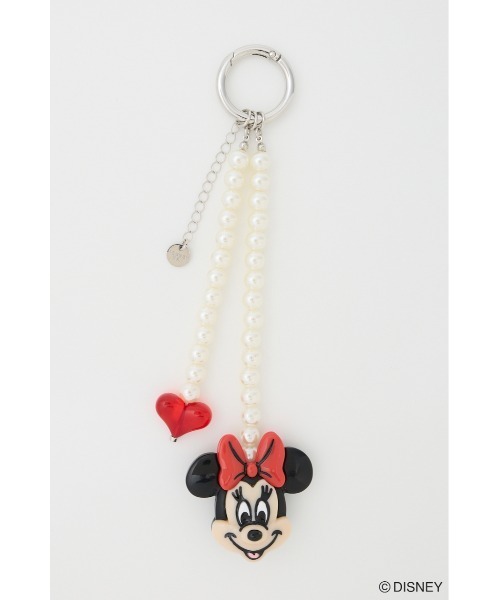 Disney SERIES CREATED by MUS(ディズニーシリーズクリエイテッドバイエムユーエス)の「MD ACCESSORIES ストラップ /MINNIE(チャーム・レディース・ホワイト/シルバー・FREE)」の3枚目の写真