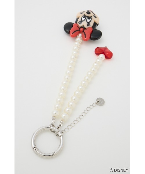 Disney SERIES CREATED by MUS(ディズニーシリーズクリエイテッドバイエムユーエス)の「MD ACCESSORIES ストラップ /MINNIE(チャーム・レディース・ホワイト/シルバー・FREE)」の6枚目の写真