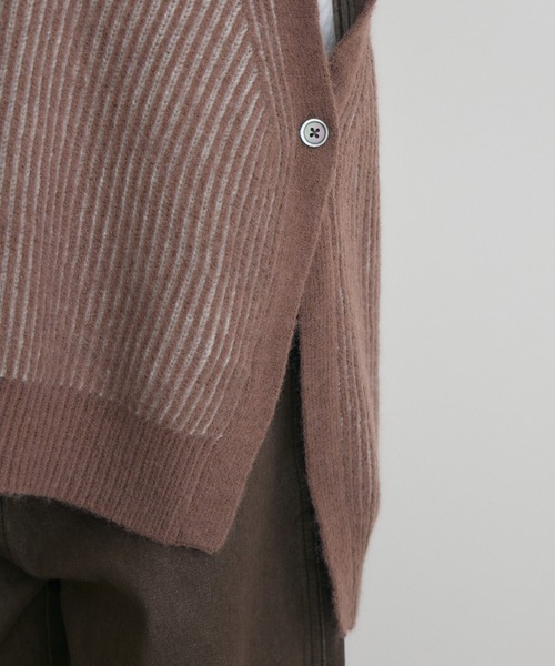 KATHARINE ROSS（キャサリンロス）の「【KATHARINE ROSS】5G両畔配色Vベスト（ベスト・レディース・グレイッシュベージュ/ブラウン・MEDIUM）」の12枚目の写真