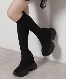 ESPERANZA | 【楽ちん×美脚】スニーカーソールストレッチロングブーツ(ブーツ)