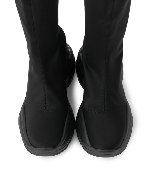 ESPERANZA（エスペランサ）の「【楽ちん×美脚】スニーカーソールストレッチロングブーツ（ブーツ・レディース・ブラック系2/ブラック系3・LL/L/M/S）」の4枚目の写真