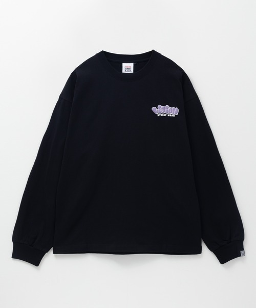 VISION STREET WEAR（ヴィジョンストリートウェア）の「VISION STREET WEAR　ゴースト発砲プリントロンT（Tシャツ/カットソー・メンズ・ネイビー/ホワイト/ブラック・M/L/XL）」の7枚目の写真