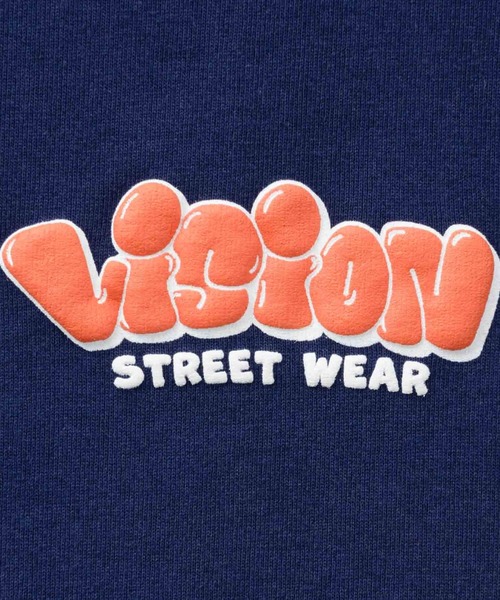 VISION STREET WEAR（ヴィジョンストリートウェア）の「VISION STREET WEAR　ゴースト発砲プリントロンT（Tシャツ/カットソー・メンズ・ネイビー/ホワイト/ブラック・M/L/XL）」の11枚目の写真
