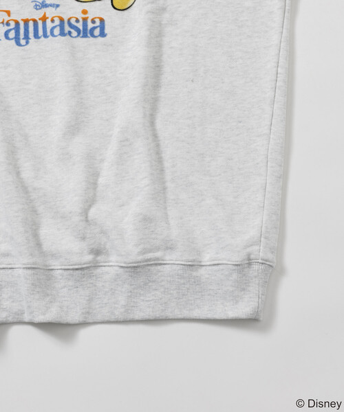 FREAK'S STORE（フリークスストア）の「DISNEY/ディズニー/『ファンタジア』/ブルーム/ミッキーマウス/フロッキープリント クルーネックスウェット/リラックスフィット（スウェット・メンズ・ライトグレー/ブラック・LARGE/MEDIUM）」の20枚目の写真